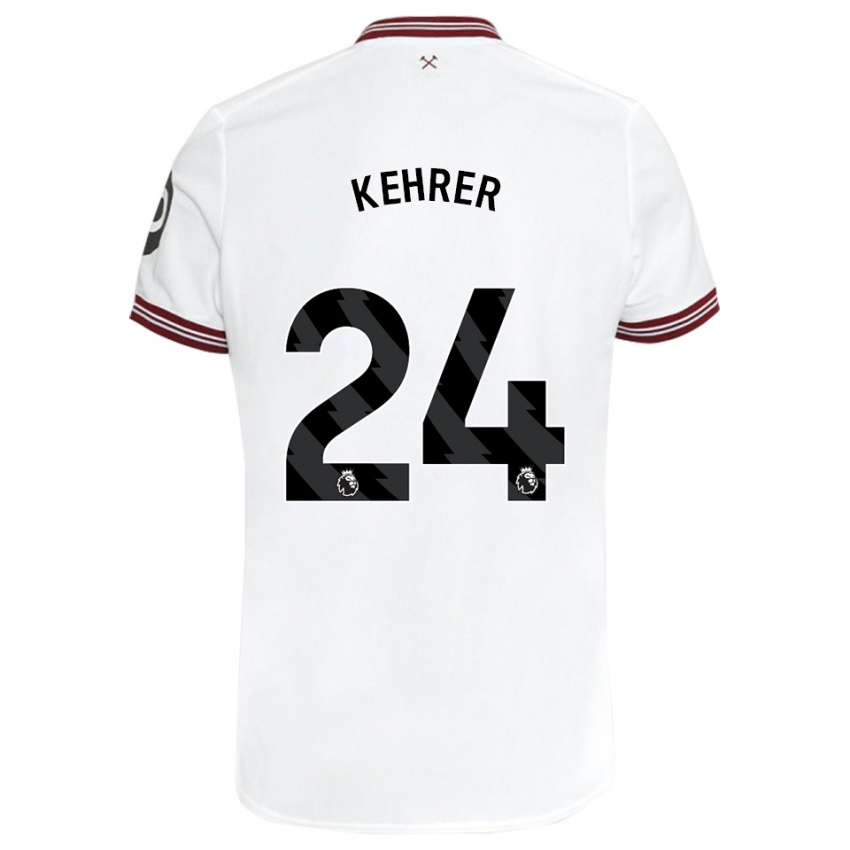 Herren Thilo Kehrer #24 Weiß Auswärtstrikot Trikot 2023/24 T-Shirt Schweiz