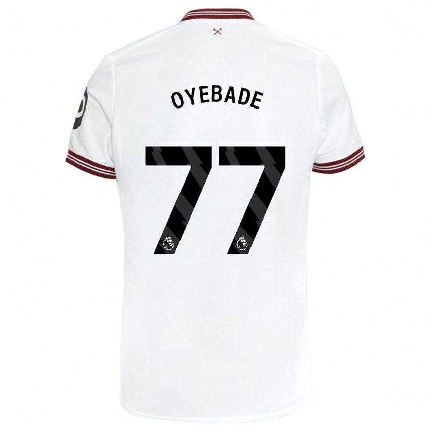 Herren Rayan Oyebade #77 Weiß Auswärtstrikot Trikot 2023/24 T-Shirt Schweiz