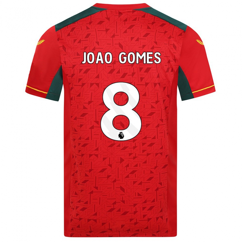 Herren Joao Gomes #8 Rot Auswärtstrikot Trikot 2023/24 T-Shirt Schweiz
