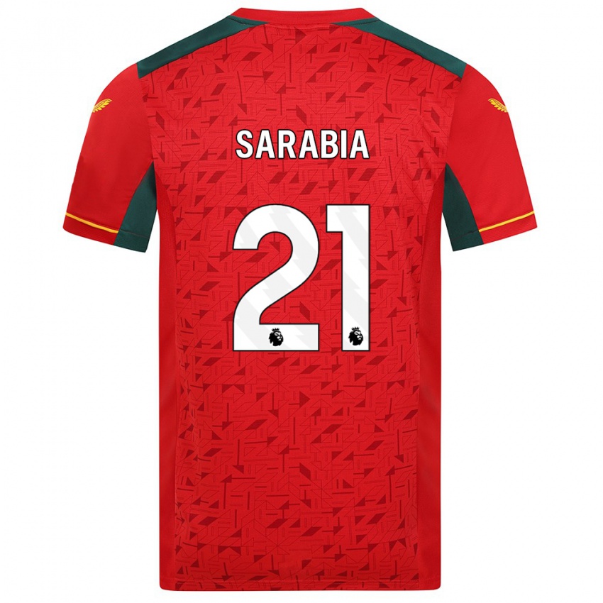 Herren Pablo Sarabia #21 Rot Auswärtstrikot Trikot 2023/24 T-Shirt Schweiz