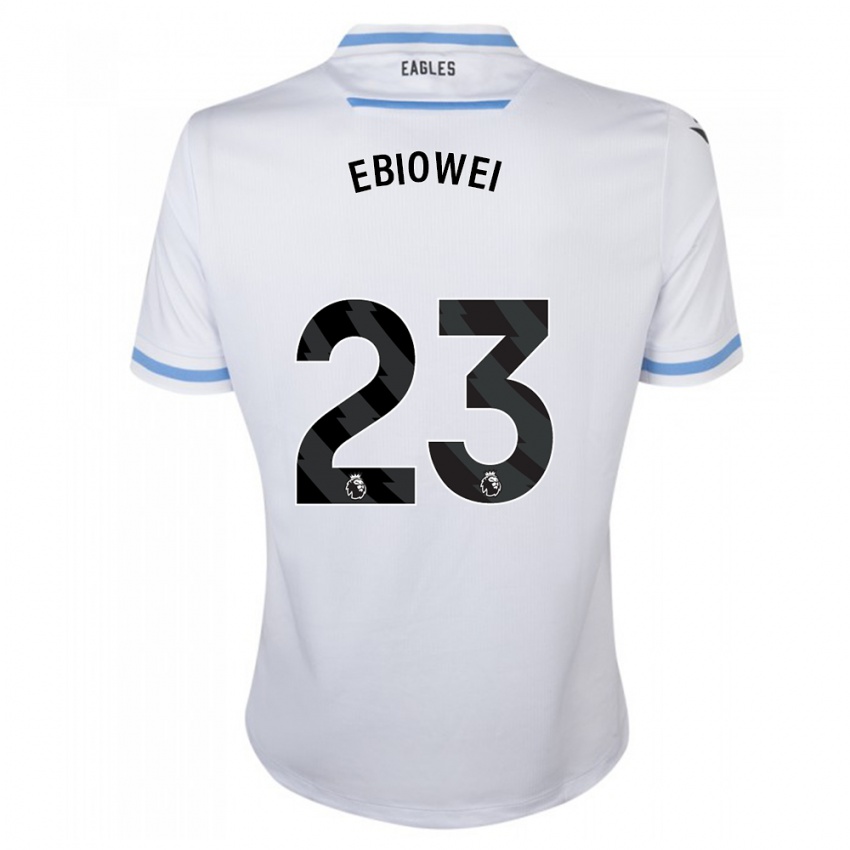 Herren Malcolm Ebiowei #23 Weiß Auswärtstrikot Trikot 2023/24 T-Shirt Schweiz