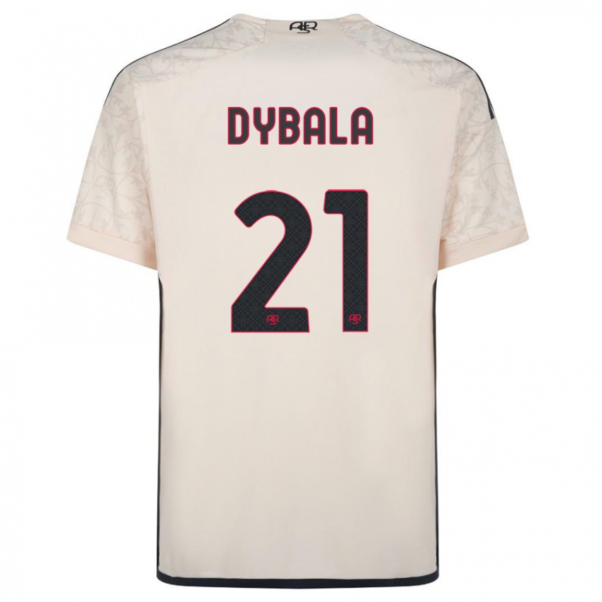 Herren Paulo Dybala #21 Cremefarben Auswärtstrikot Trikot 2023/24 T-Shirt Schweiz