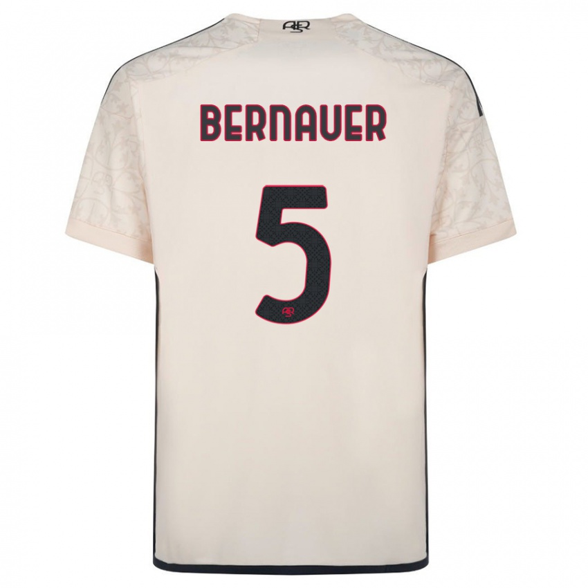 Herren Vanessa Bernauer #5 Cremefarben Auswärtstrikot Trikot 2023/24 T-Shirt Schweiz