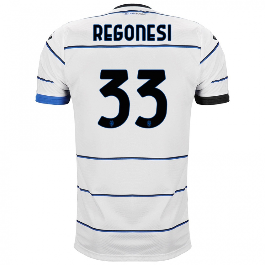 Herren Iacopo Regonesi #33 Weiß Auswärtstrikot Trikot 2023/24 T-Shirt Schweiz