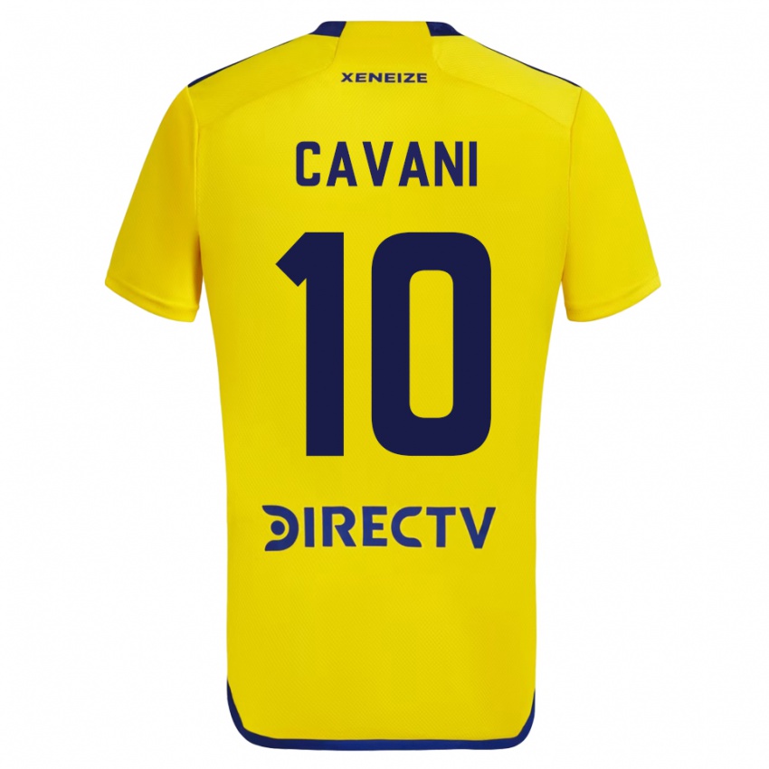 Herren Edinson Cavani #10 Gelb Auswärtstrikot Trikot 2023/24 T-Shirt Schweiz
