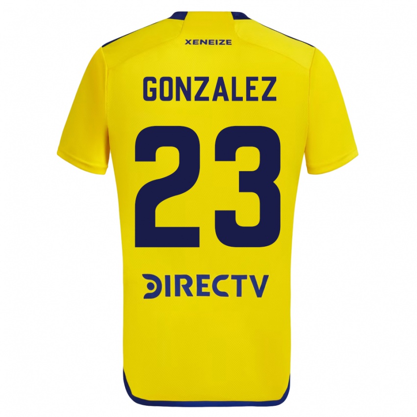 Herren Diego Gonzalez #23 Gelb Auswärtstrikot Trikot 2023/24 T-Shirt Schweiz