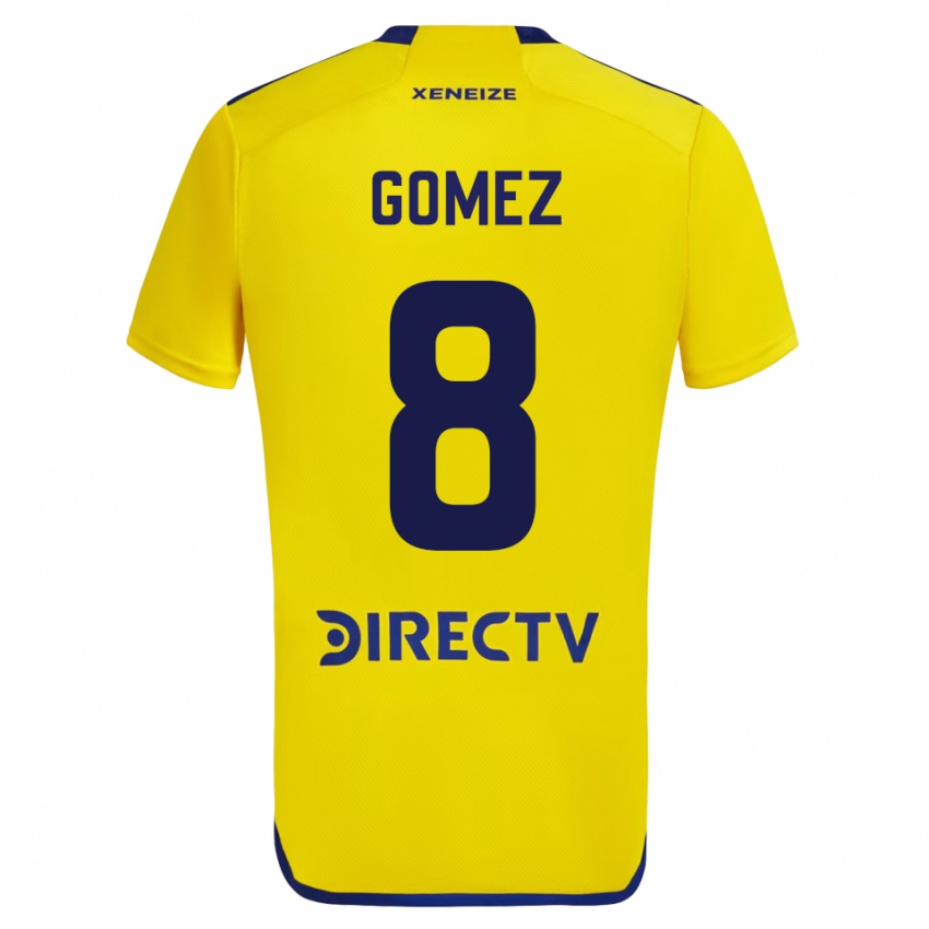 Herren Camila Gomez Ares #8 Gelb Auswärtstrikot Trikot 2023/24 T-Shirt Schweiz