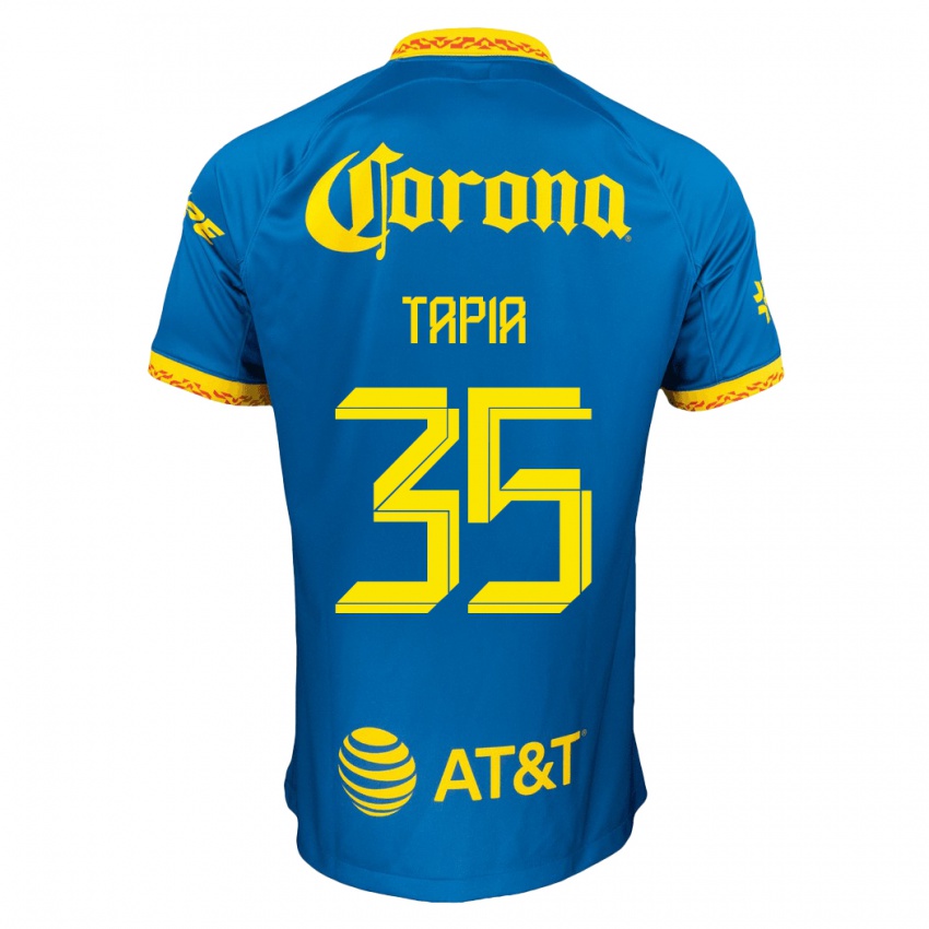 Herren Fernando Tapia #35 Blau Auswärtstrikot Trikot 2023/24 T-Shirt Schweiz