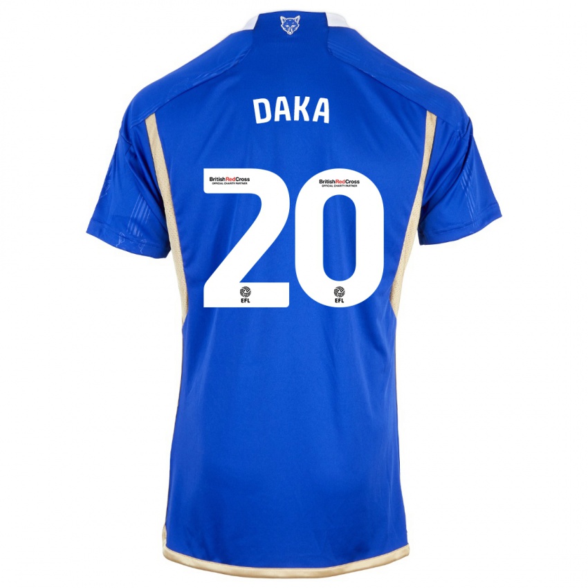 Damen Patson Daka #20 Königsblau Heimtrikot Trikot 2023/24 T-Shirt Schweiz