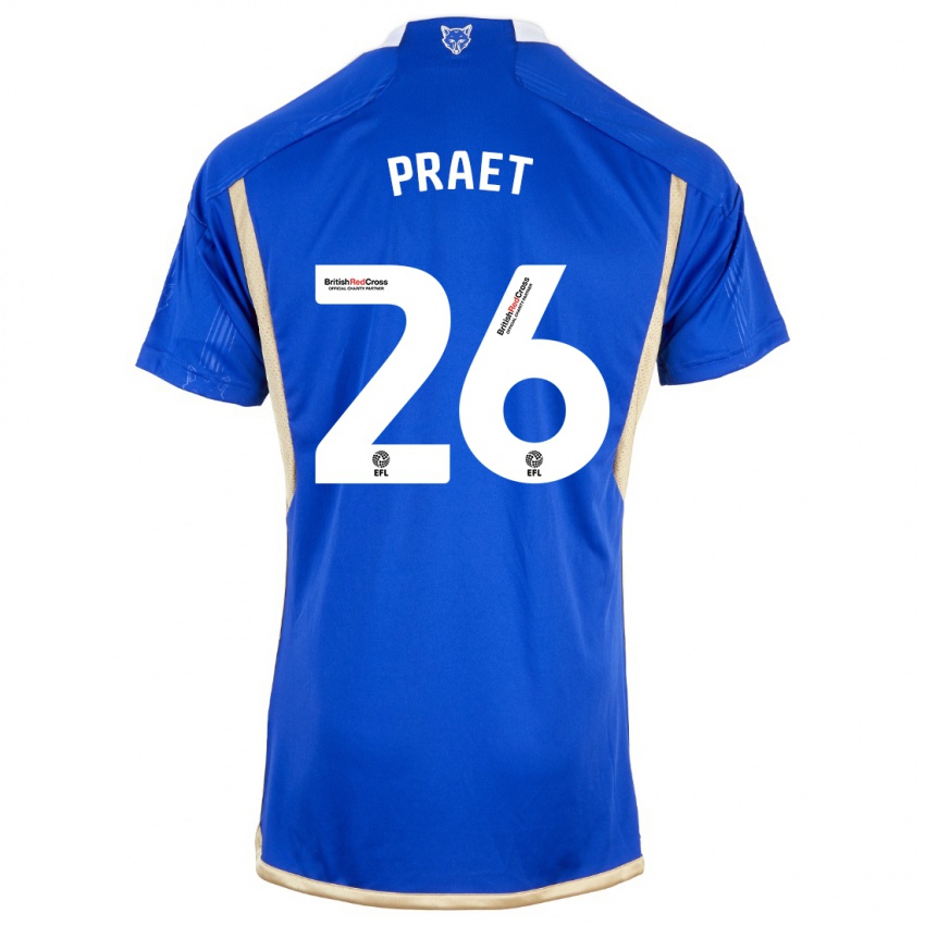 Damen Dennis Praet #26 Königsblau Heimtrikot Trikot 2023/24 T-Shirt Schweiz