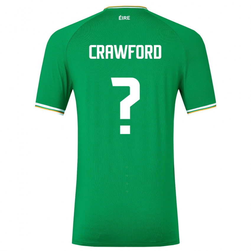 Kinder Irische James Crawford #0 Grün Heimtrikot Trikot 24-26 T-Shirt Schweiz