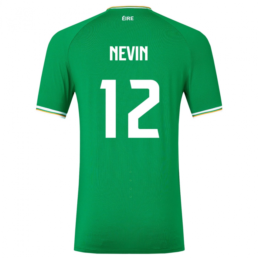 Kinder Irische Harry Nevin #12 Grün Heimtrikot Trikot 24-26 T-Shirt Schweiz