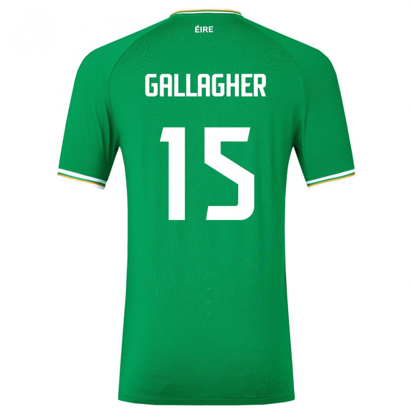 Kinder Irische Oisín Gallagher #15 Grün Heimtrikot Trikot 24-26 T-Shirt Schweiz