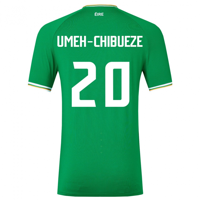 Kinder Irische Franco Umeh-Chibueze #20 Grün Heimtrikot Trikot 24-26 T-Shirt Schweiz