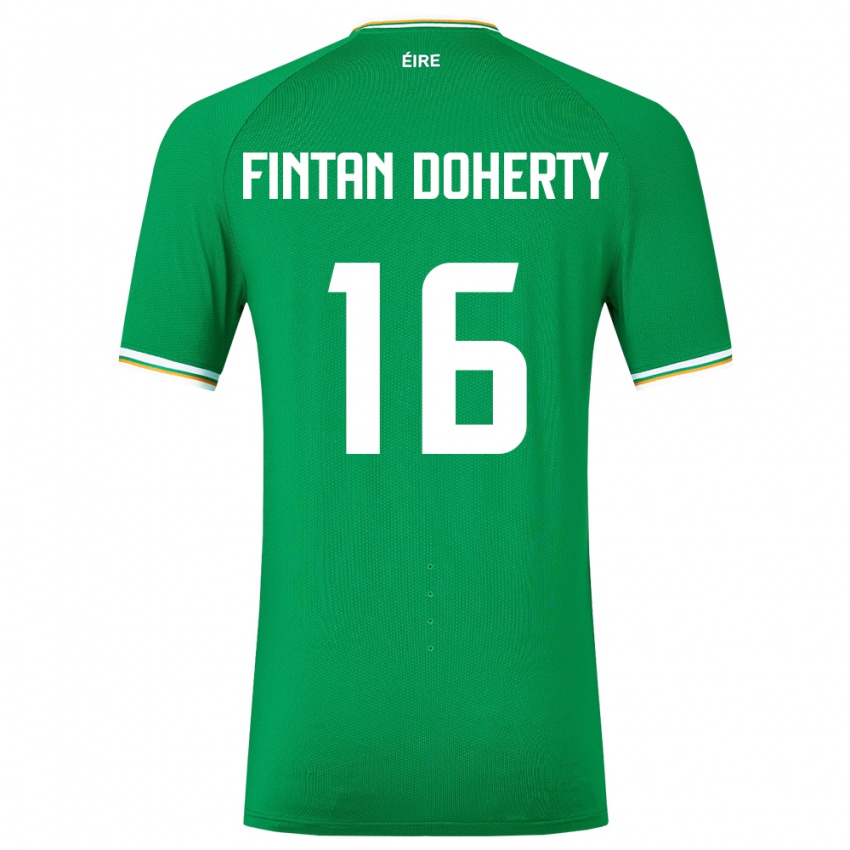 Kinder Irische Fintan Doherty #16 Grün Heimtrikot Trikot 24-26 T-Shirt Schweiz