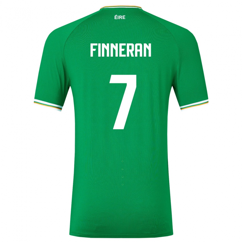 Kinder Irische Rory Finneran #7 Grün Heimtrikot Trikot 24-26 T-Shirt Schweiz