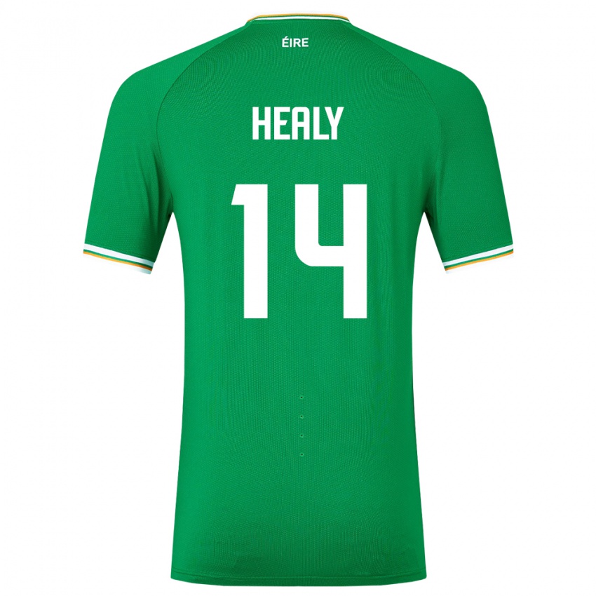 Kinder Irische Freya Healy #14 Grün Heimtrikot Trikot 24-26 T-Shirt Schweiz