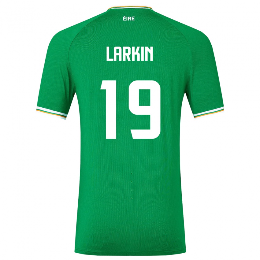 Kinder Irische Abbie Larkin #19 Grün Heimtrikot Trikot 24-26 T-Shirt Schweiz