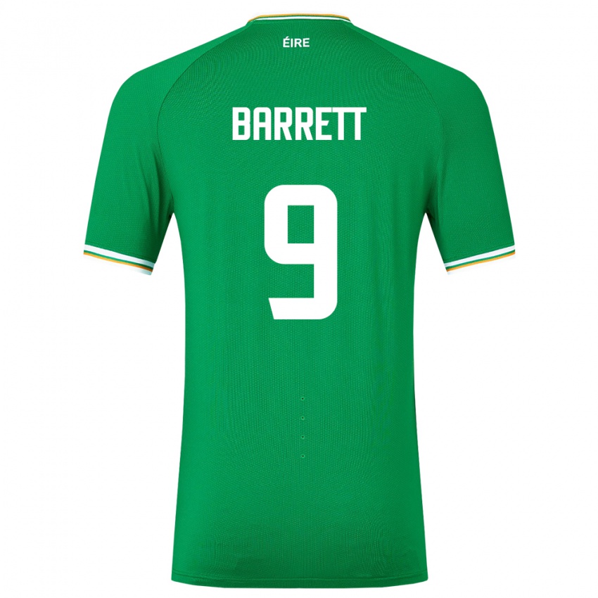 Kinder Irische Amber Barrett #9 Grün Heimtrikot Trikot 24-26 T-Shirt Schweiz