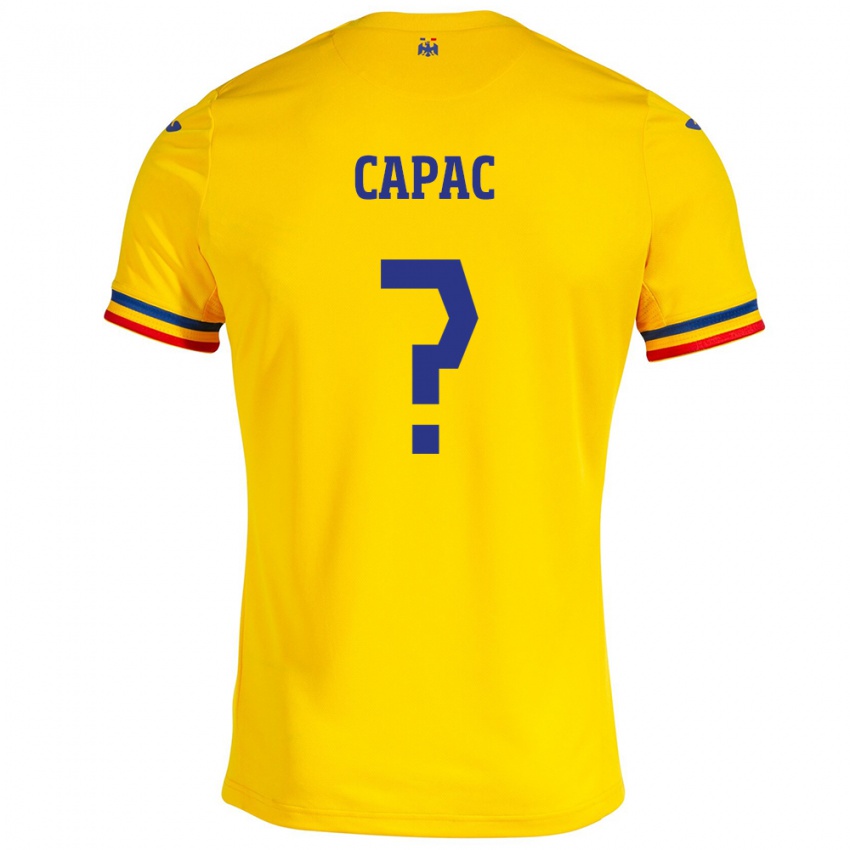 Kinder Rumänische Alexandru Capac #0 Gelb Heimtrikot Trikot 24-26 T-Shirt Schweiz