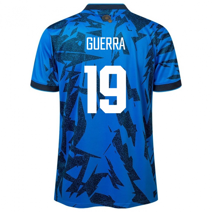 Kinder El Salvador Steven Guerra #19 Blau Heimtrikot Trikot 24-26 T-Shirt Schweiz