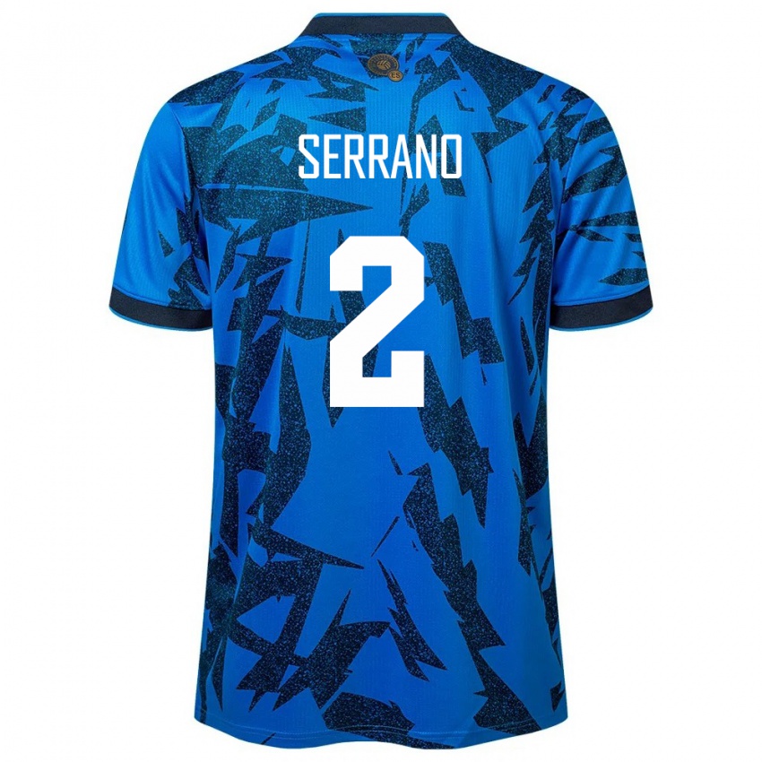 Kinder El Salvador Alejandro Serrano #2 Blau Heimtrikot Trikot 24-26 T-Shirt Schweiz