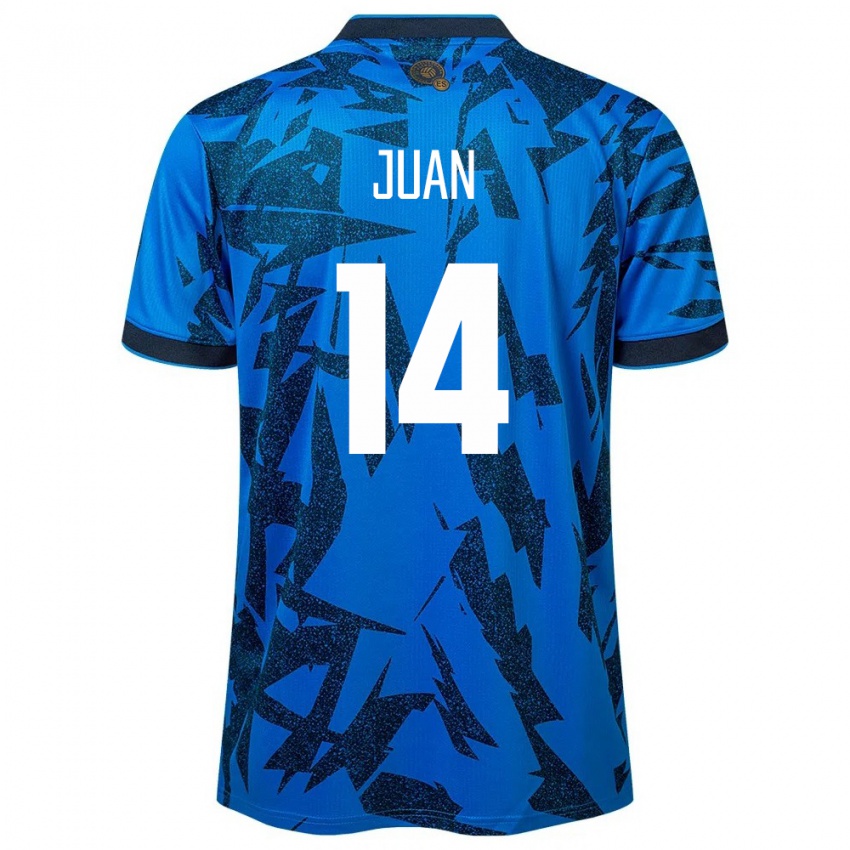 Kinder El Salvador Juan Sánchez #14 Blau Heimtrikot Trikot 24-26 T-Shirt Schweiz