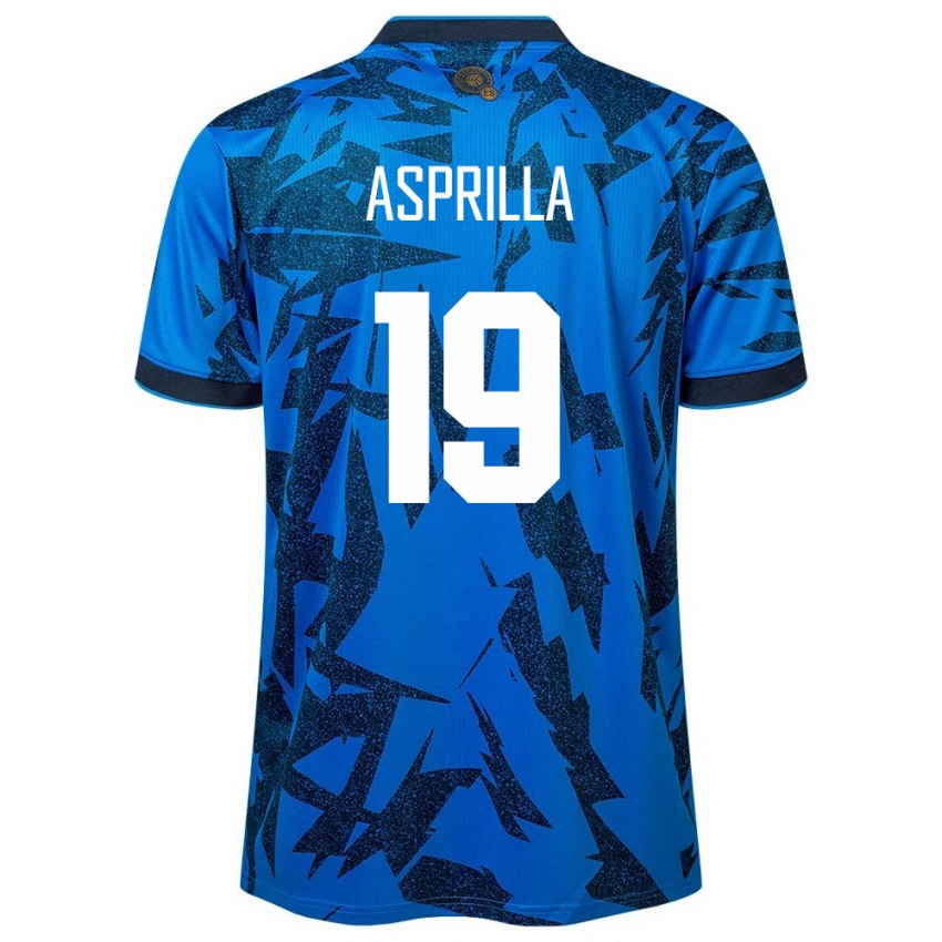 Kinder El Salvador Jair Asprilla #19 Blau Heimtrikot Trikot 24-26 T-Shirt Schweiz