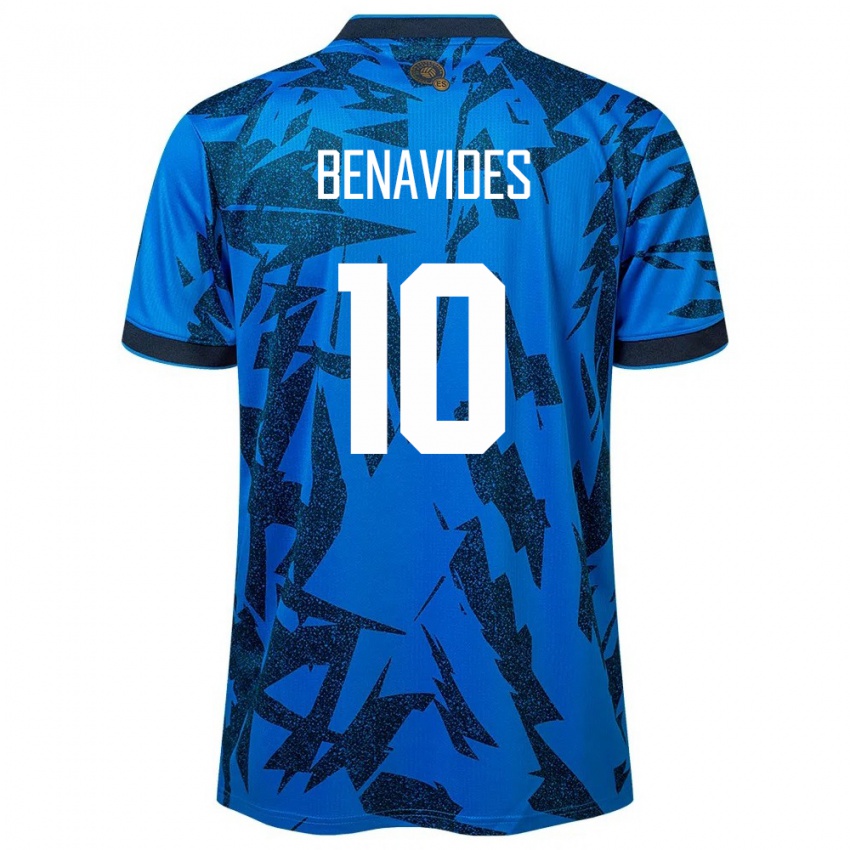 Kinder El Salvador Matthew Benavides #10 Blau Heimtrikot Trikot 24-26 T-Shirt Schweiz