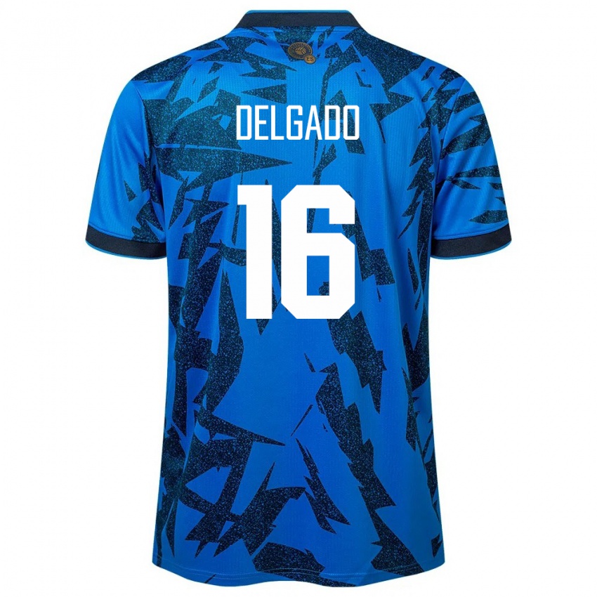 Kinder El Salvador Vasthy Delgado #16 Blau Heimtrikot Trikot 24-26 T-Shirt Schweiz