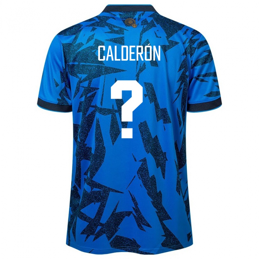 Kinder El Salvador Paola Calderón #0 Blau Heimtrikot Trikot 24-26 T-Shirt Schweiz