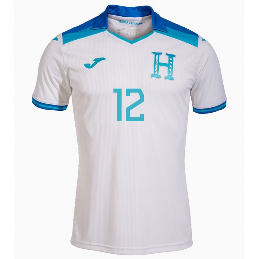 Kinder Honduras Owen Macías #12 Weiß Heimtrikot Trikot 24-26 T-Shirt Schweiz