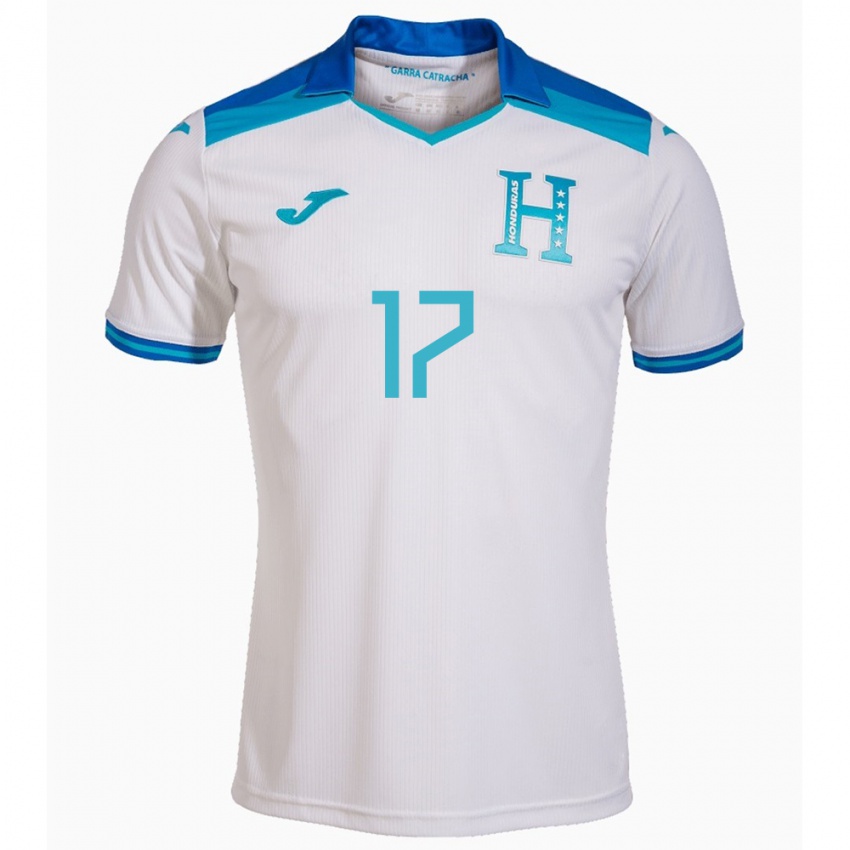 Kinder Honduras Samuel Elvir #17 Weiß Heimtrikot Trikot 24-26 T-Shirt Schweiz