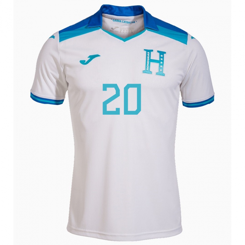 Kinder Honduras Wesly Decas #20 Weiß Heimtrikot Trikot 24-26 T-Shirt Schweiz