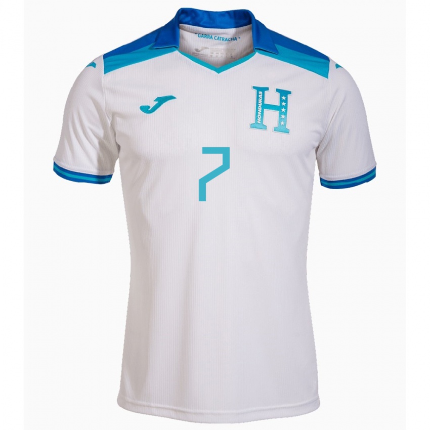 Kinder Honduras José Pinto #7 Weiß Heimtrikot Trikot 24-26 T-Shirt Schweiz