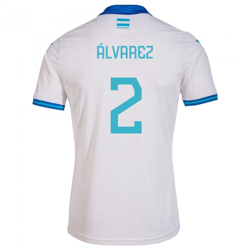 Kinder Honduras Kevin Álvarez #2 Weiß Heimtrikot Trikot 24-26 T-Shirt Schweiz