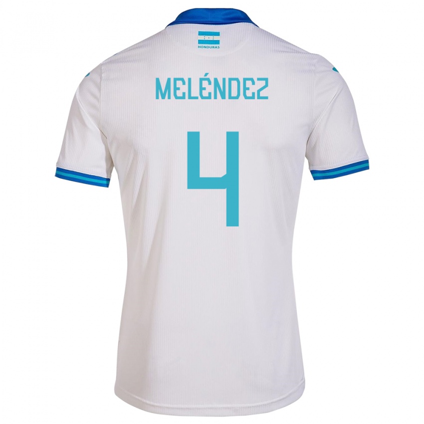 Kinder Honduras Carlos Meléndez #4 Weiß Heimtrikot Trikot 24-26 T-Shirt Schweiz