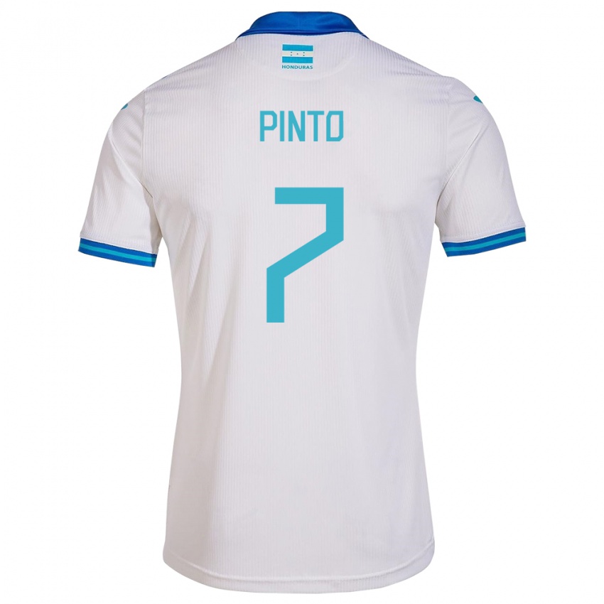 Kinder Honduras José Pinto #7 Weiß Heimtrikot Trikot 24-26 T-Shirt Schweiz