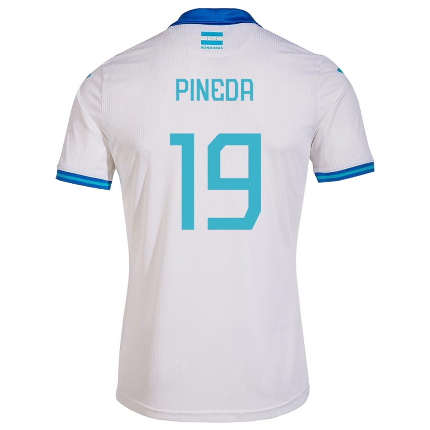 Kinder Honduras Carlos Pineda #19 Weiß Heimtrikot Trikot 24-26 T-Shirt Schweiz