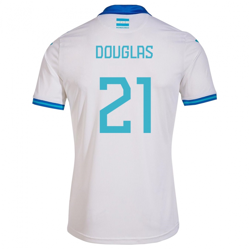 Kinder Honduras Douglas Martínez #21 Weiß Heimtrikot Trikot 24-26 T-Shirt Schweiz