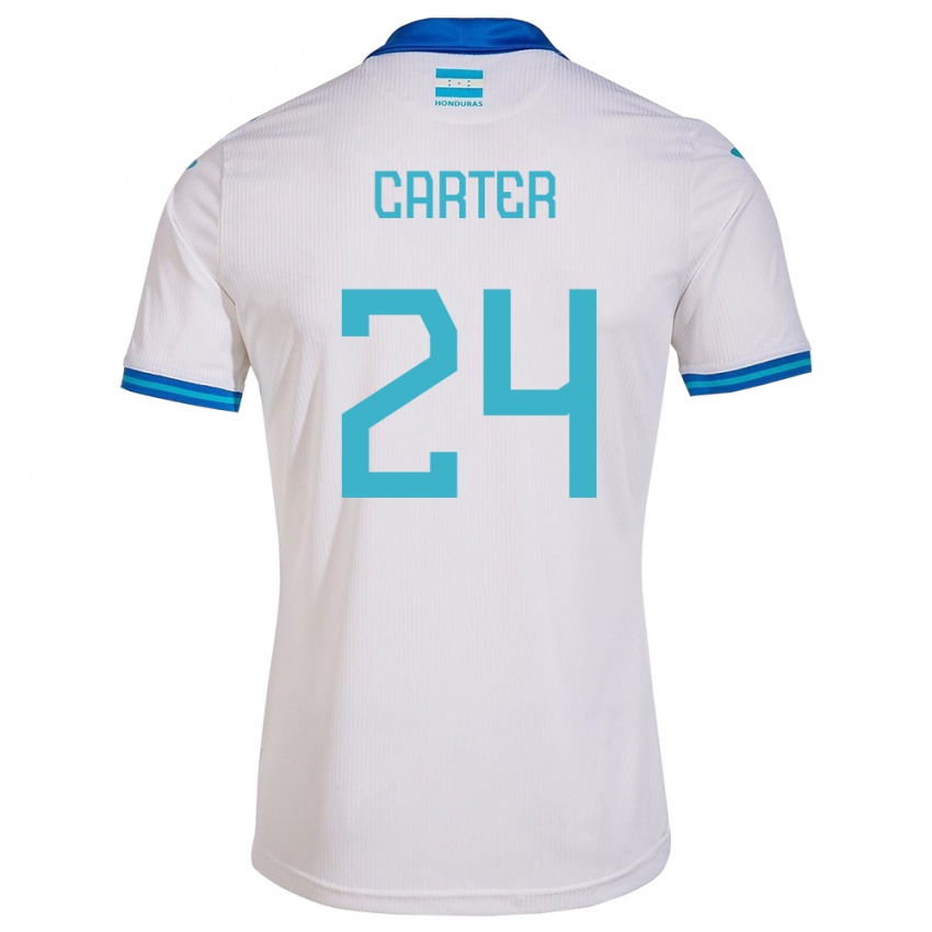 Kinder Honduras Daniel Carter #24 Weiß Heimtrikot Trikot 24-26 T-Shirt Schweiz