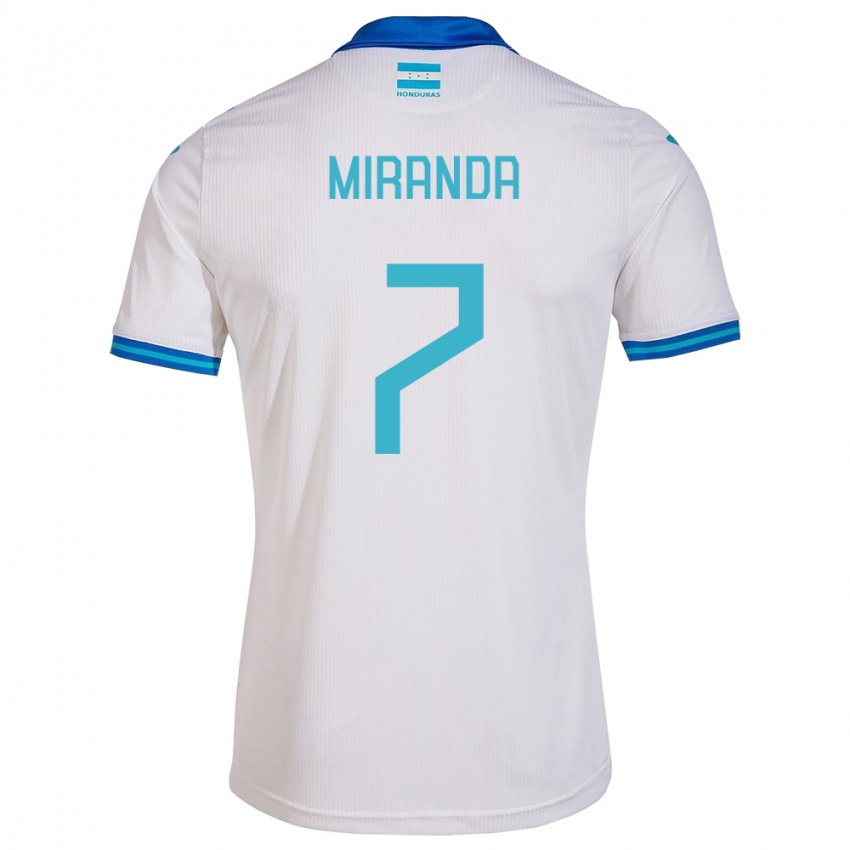 Kinder Honduras Jeffry Miranda #7 Weiß Heimtrikot Trikot 24-26 T-Shirt Schweiz