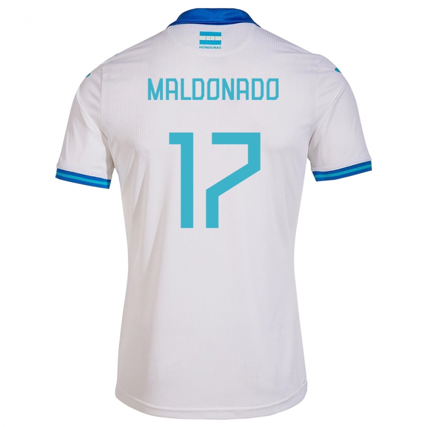 Kinder Honduras Axel Maldonado #17 Weiß Heimtrikot Trikot 24-26 T-Shirt Schweiz