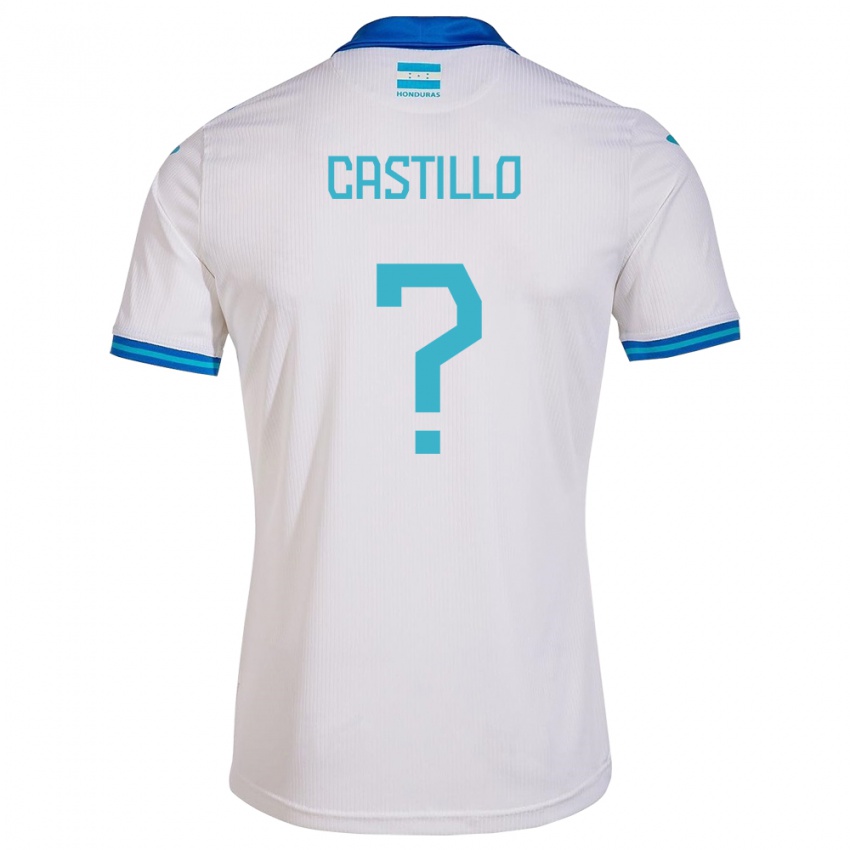 Kinder Honduras Jeferson Castillo #0 Weiß Heimtrikot Trikot 24-26 T-Shirt Schweiz