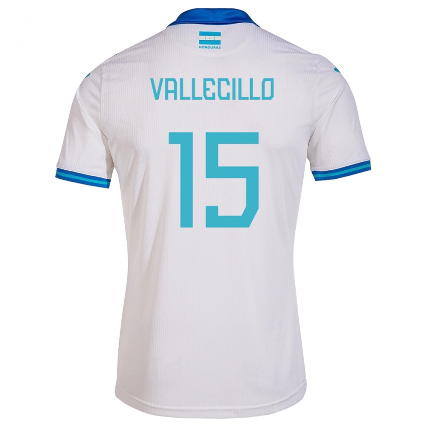 Kinder Honduras Eric Vallecillo #15 Weiß Heimtrikot Trikot 24-26 T-Shirt Schweiz