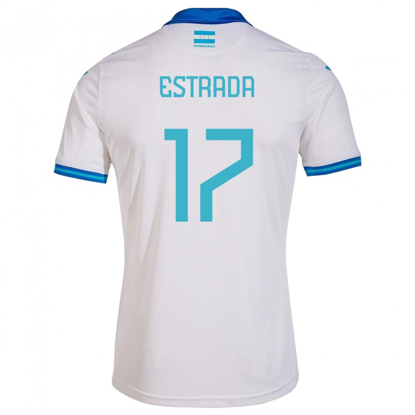 Kinder Honduras Saúl Estrada #17 Weiß Heimtrikot Trikot 24-26 T-Shirt Schweiz