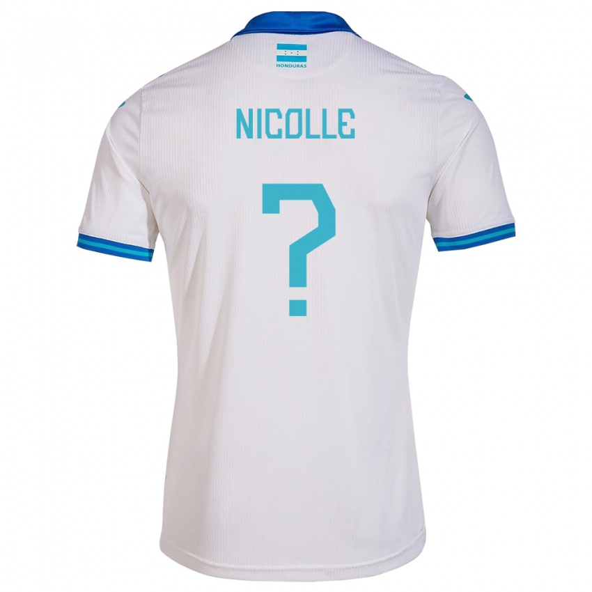 Kinder Honduras Nicolle García #0 Weiß Heimtrikot Trikot 24-26 T-Shirt Schweiz