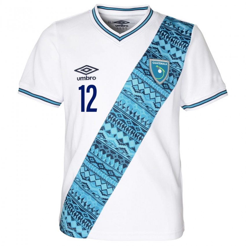 Kinder Guatemala Kenderson Navarro #12 Weiß Heimtrikot Trikot 24-26 T-Shirt Schweiz