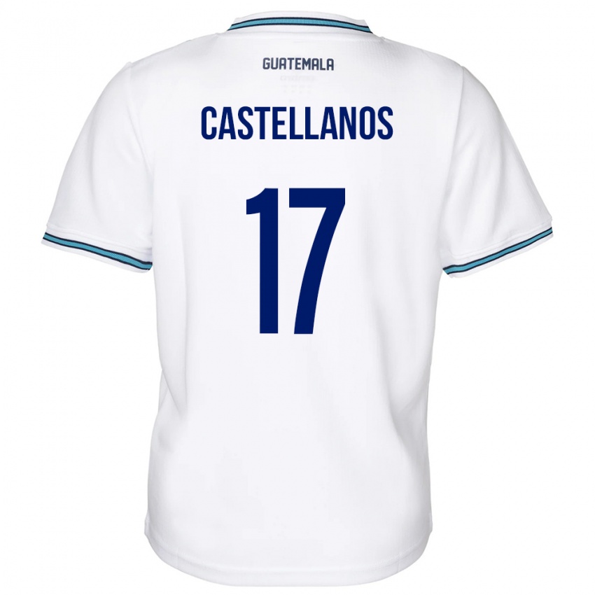 Kinder Guatemala Óscar Castellanos #17 Weiß Heimtrikot Trikot 24-26 T-Shirt Schweiz