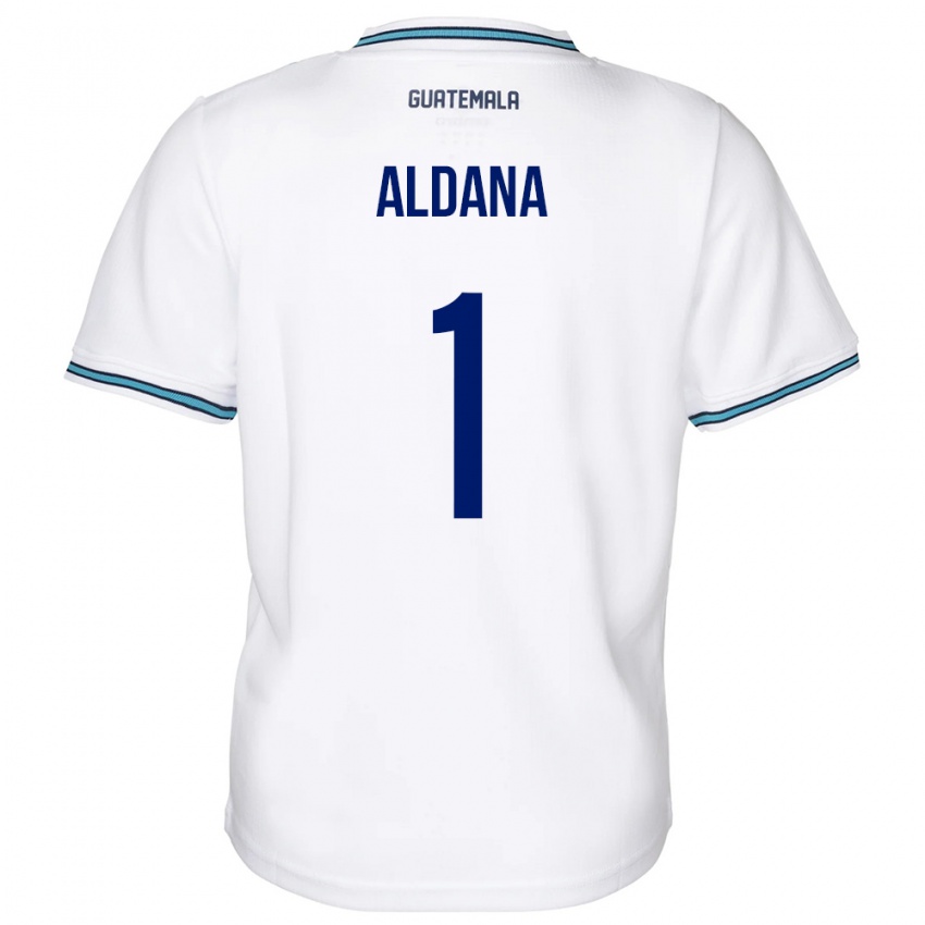 Kinder Guatemala David Aldana #1 Weiß Heimtrikot Trikot 24-26 T-Shirt Schweiz